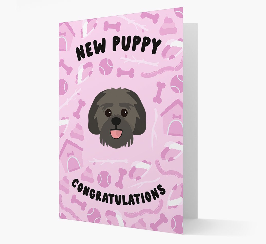 New Puppy, Congratulations: Personalized {breedFullName} Card