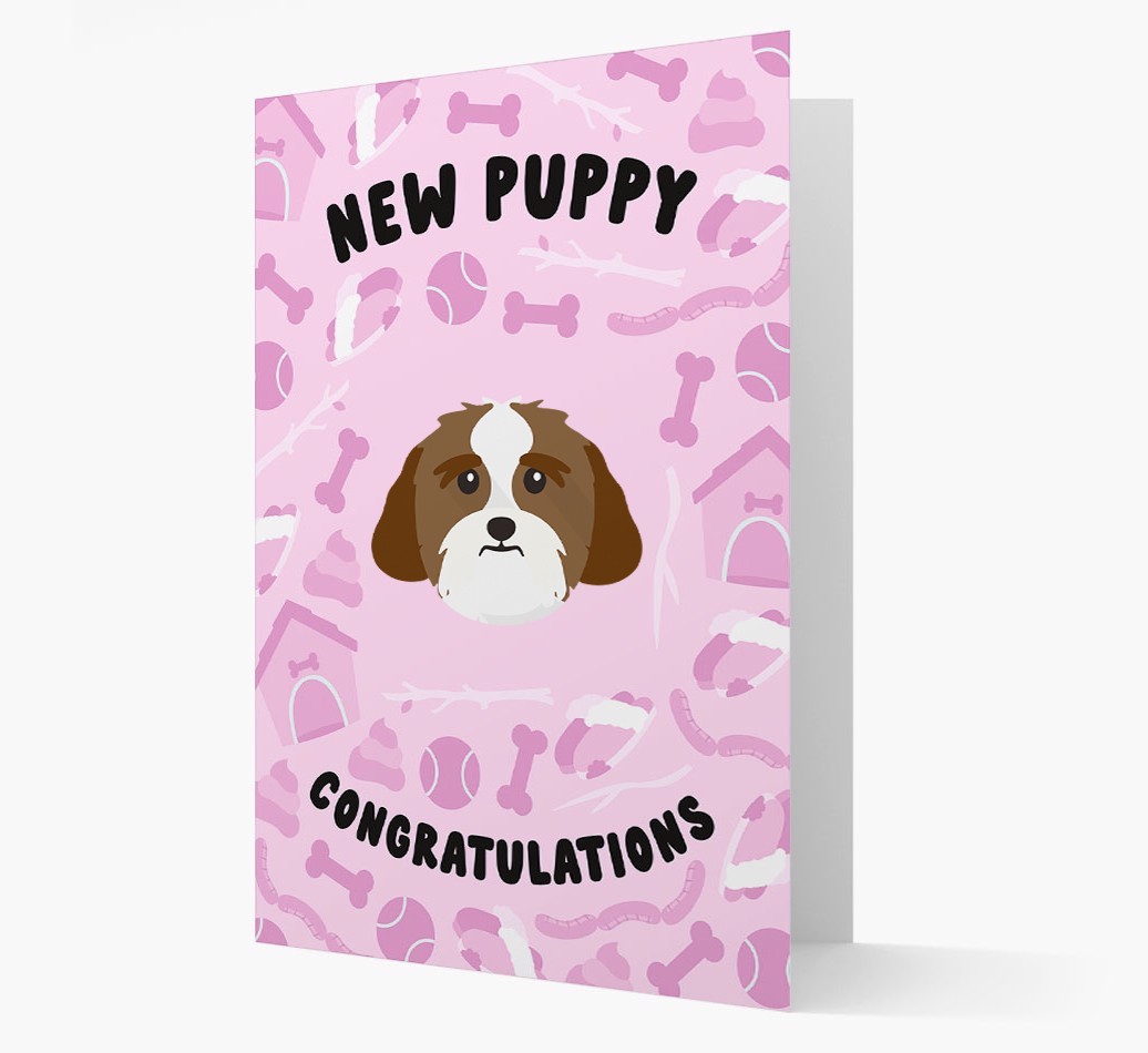 New Puppy, Congratulations: Personalized {breedFullName} Card