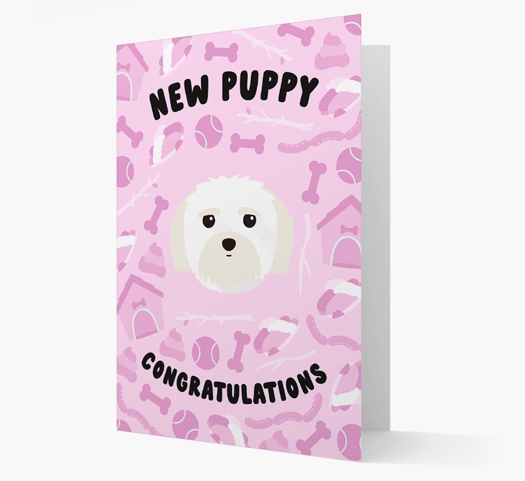 New Puppy, Congratulations: Personalized {breedFullName} Card