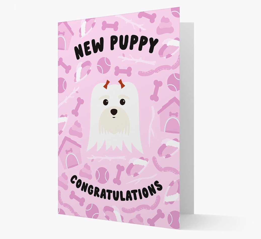 New Puppy, Congratulations: Personalized {breedFullName} Card