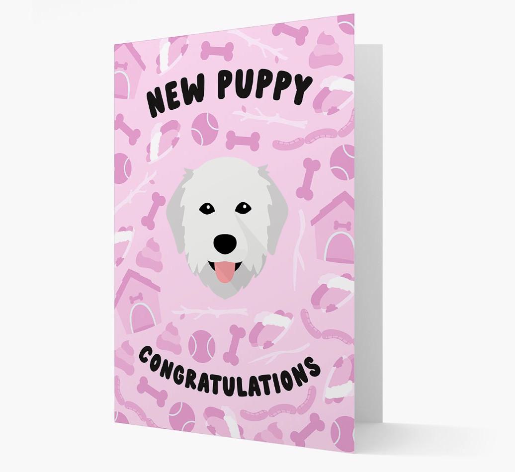 New Puppy, Congratulations: Personalized {breedFullName} Card