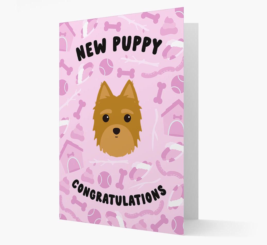 New Puppy, Congratulations: Personalized {breedFullName} Card