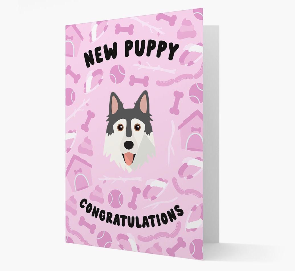 New Puppy, Congratulations: Personalized {breedFullName} Card