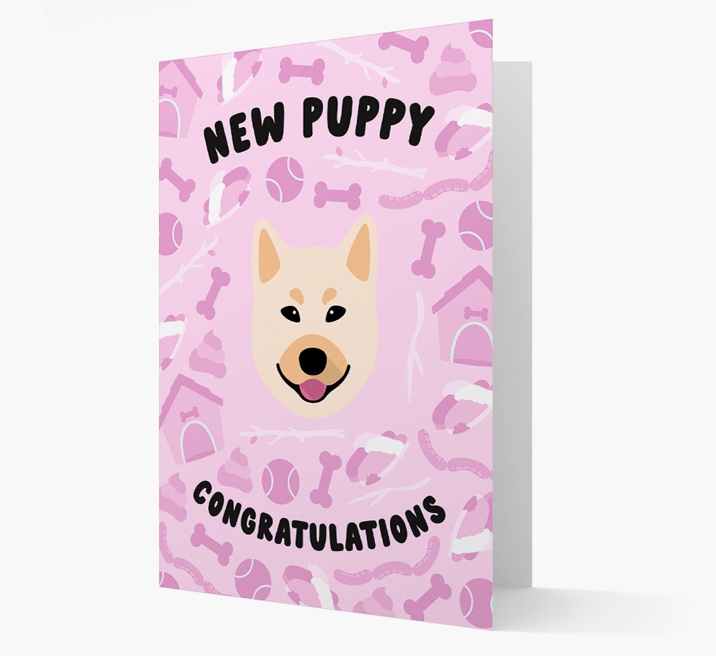 New Puppy, Congratulations: Personalized {breedFullName} Card