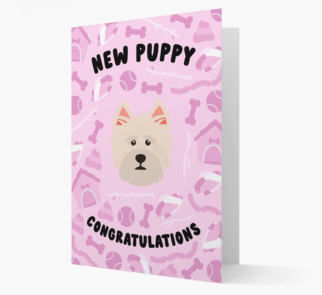 New Puppy, Congratulations: Personalized {breedFullName} Card