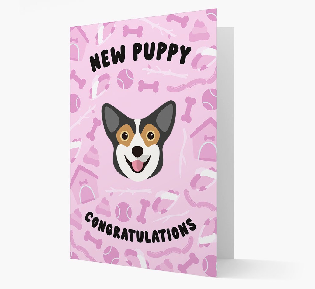 New Puppy, Congratulations: Personalized {breedFullName} Card