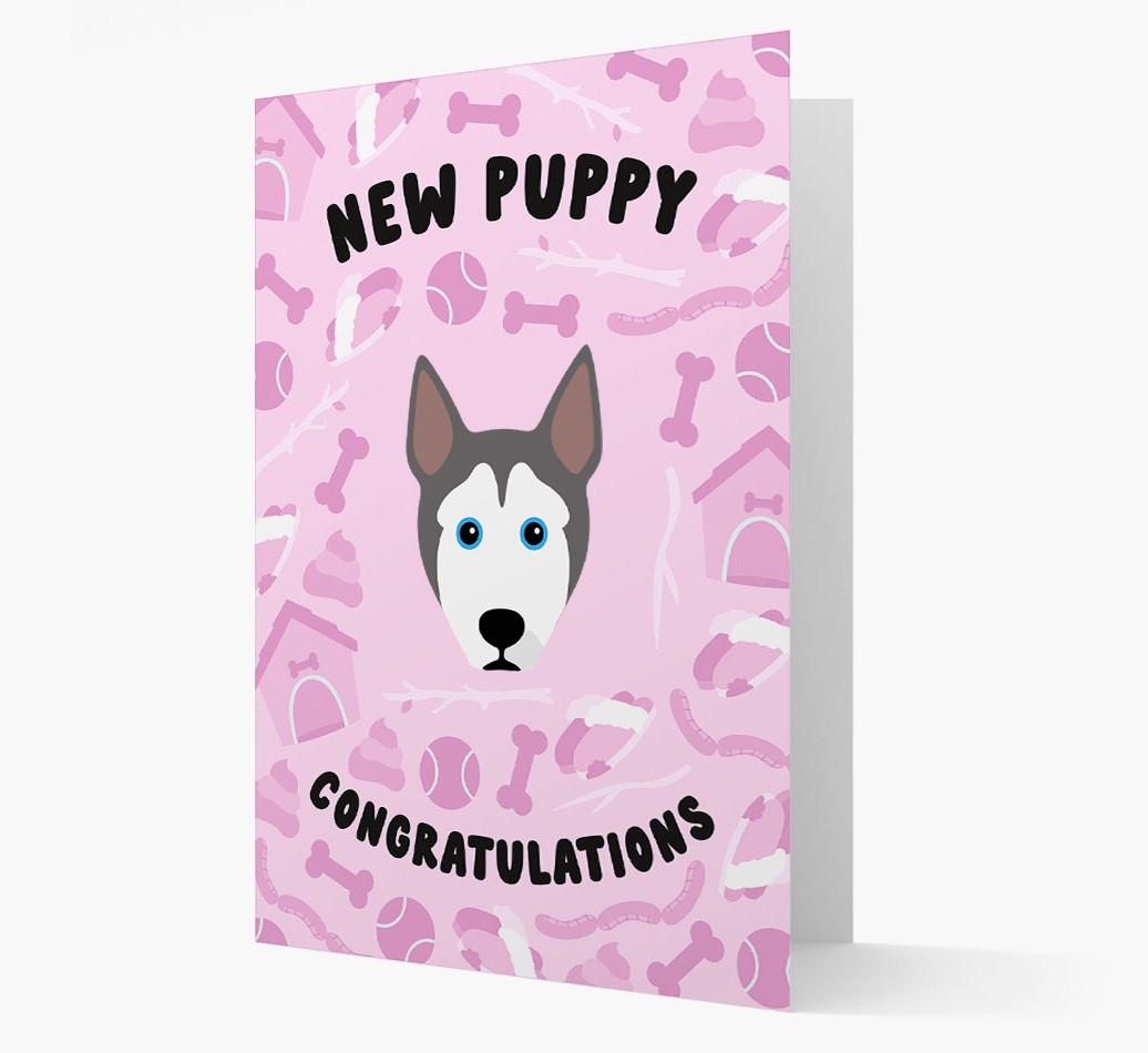 New Puppy, Congratulations: Personalized {breedFullName} Card