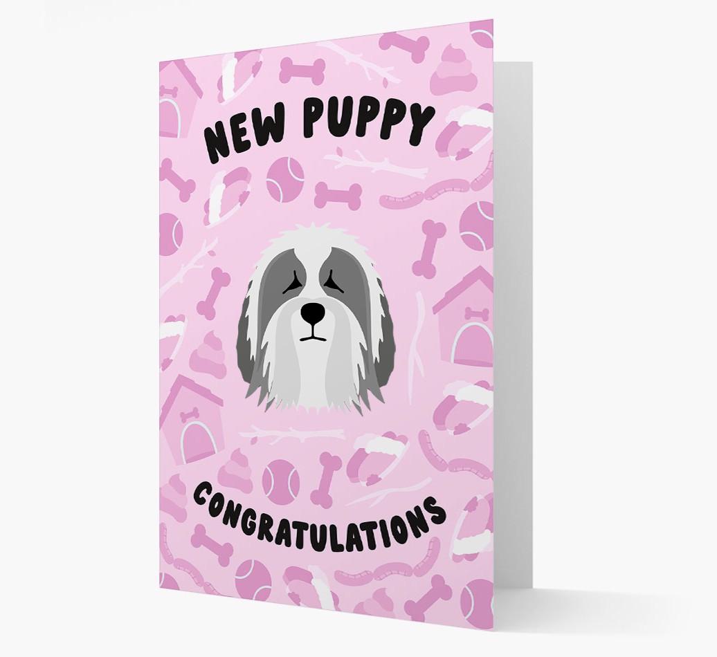 New Puppy, Congratulations: Personalized {breedFullName} Card