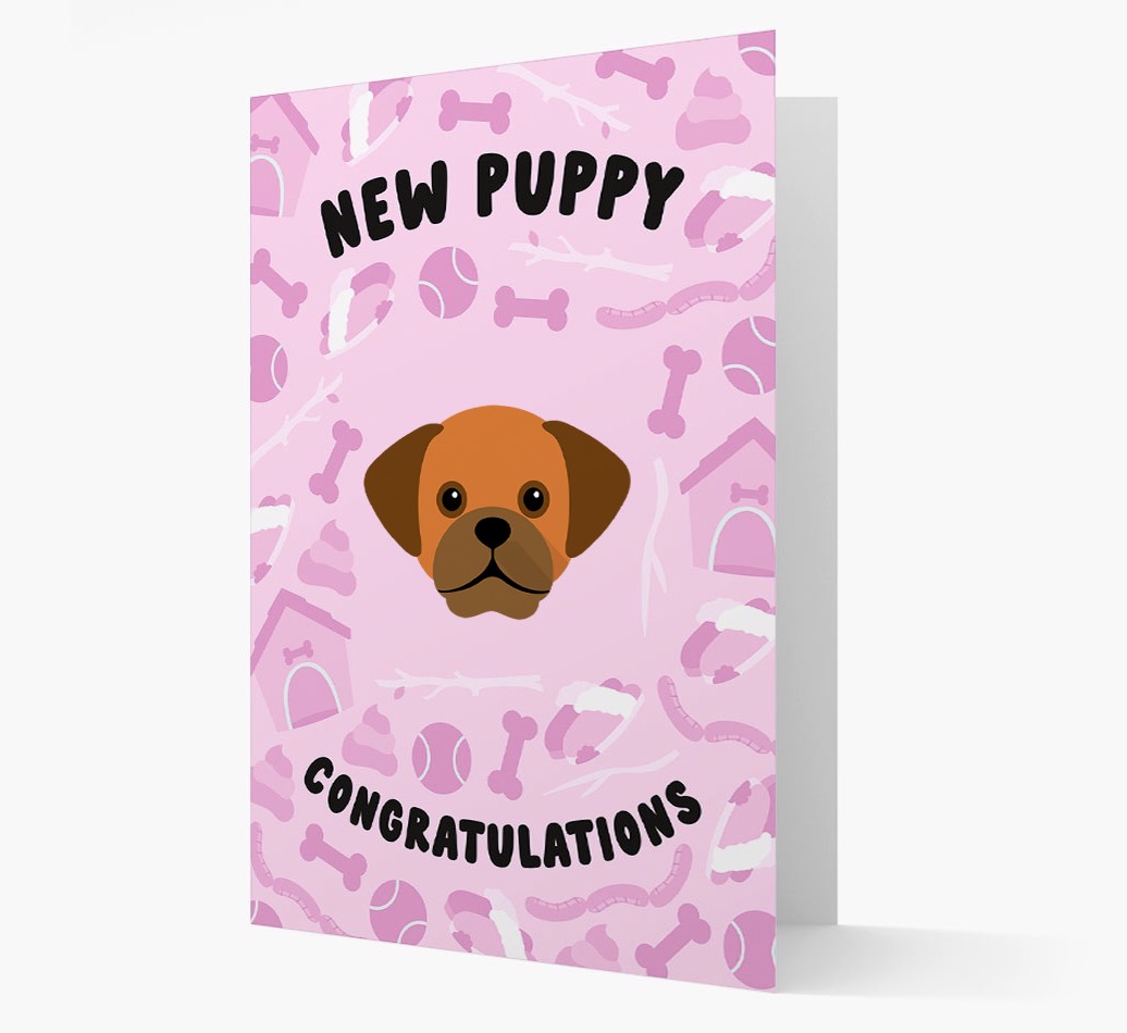 New Puppy, Congratulations: Personalized {breedFullName} Card