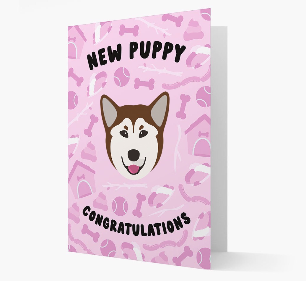 New Puppy, Congratulations: Personalized {breedFullName} Card