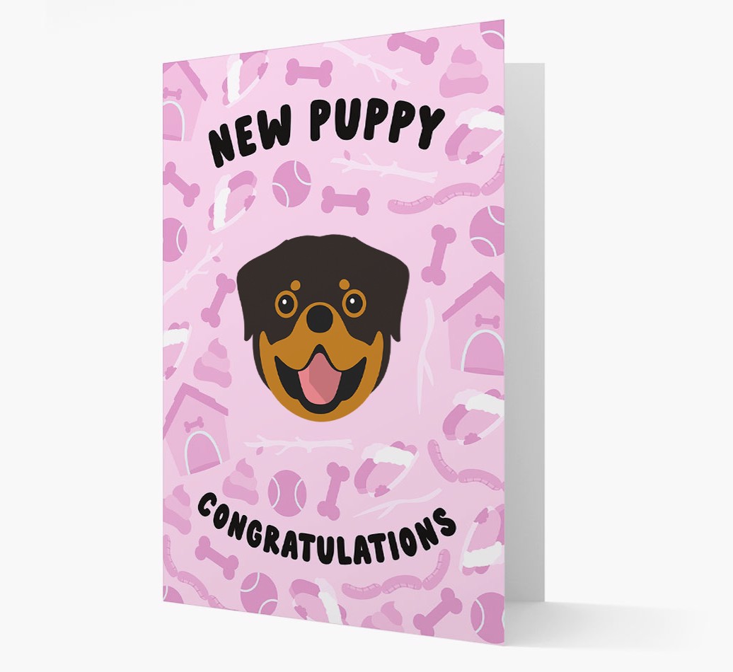 New Puppy, Congratulations: Personalized {breedFullName} Card