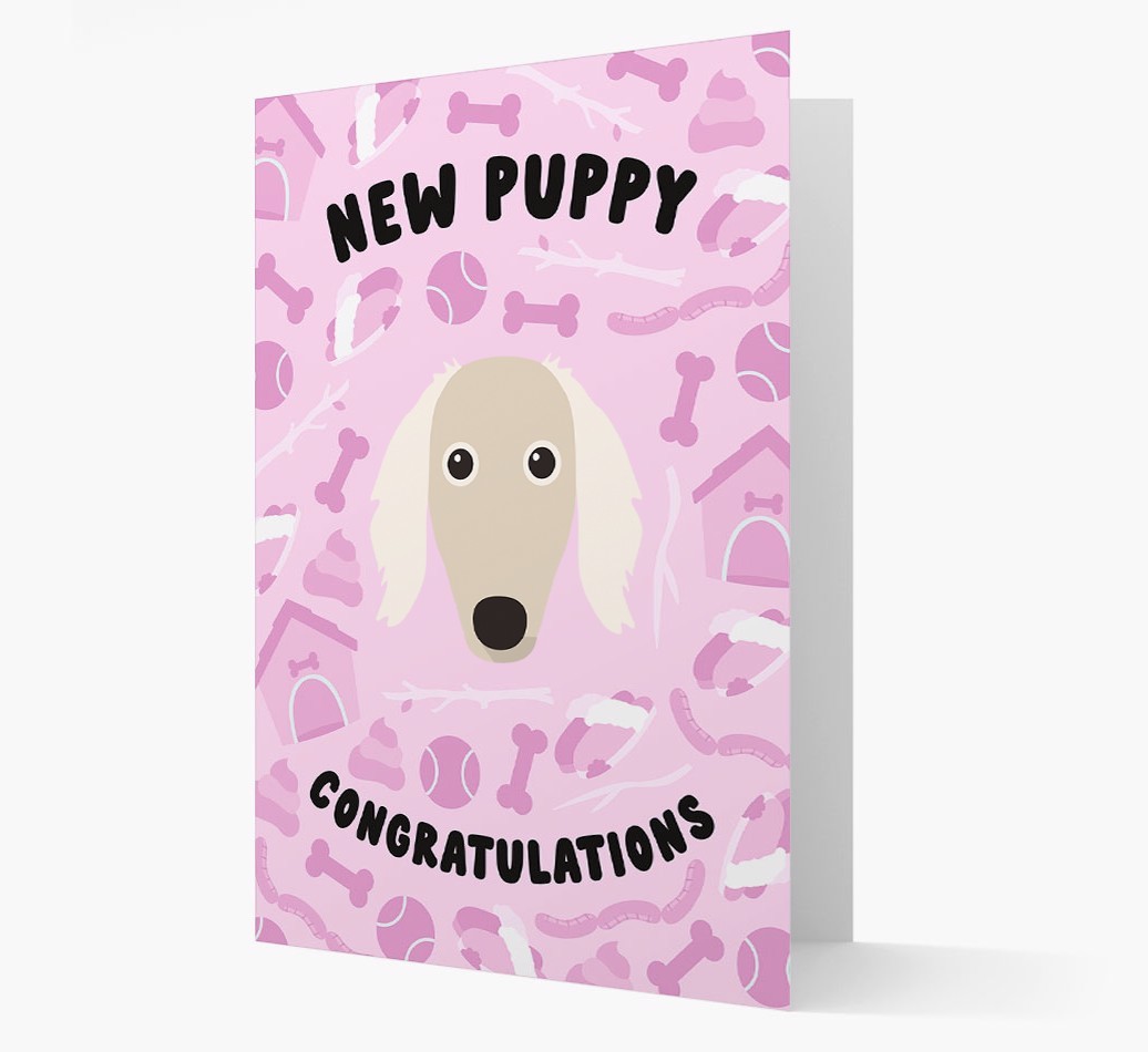 New Puppy, Congratulations: Personalized {breedFullName} Card