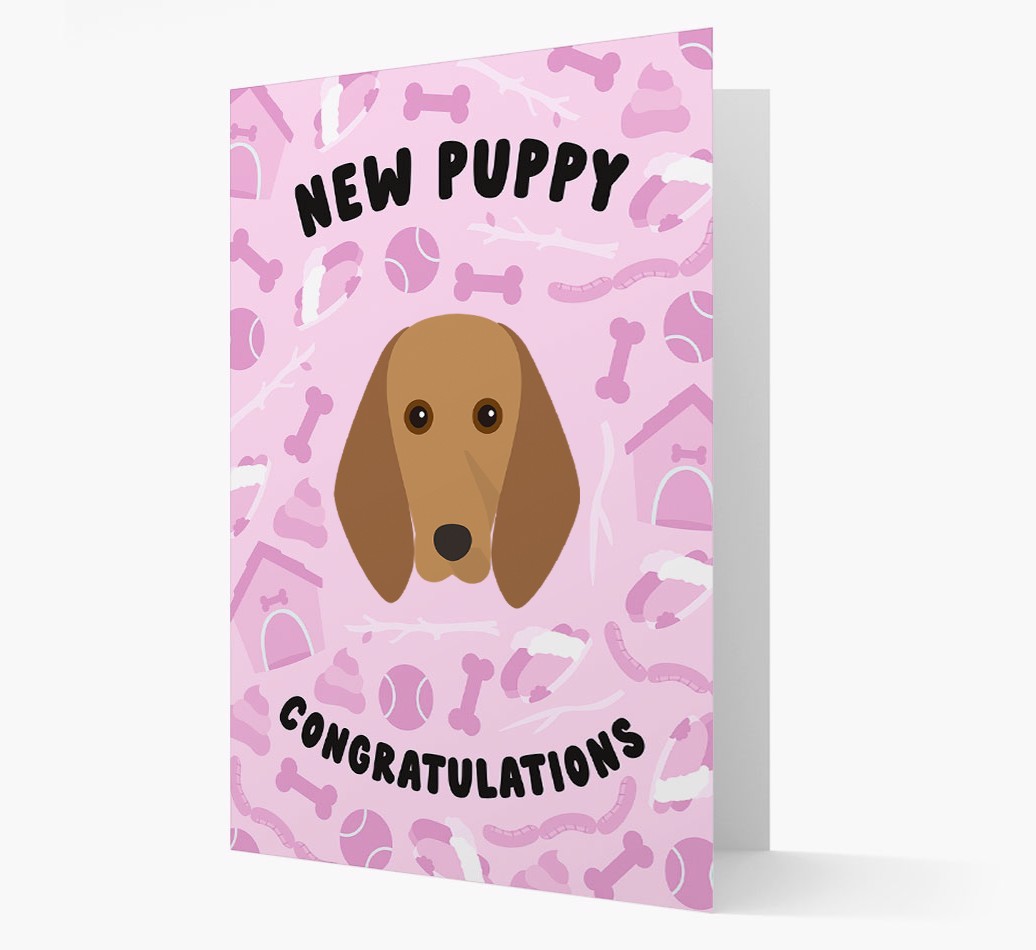New Puppy, Congratulations: Personalized {breedFullName} Card