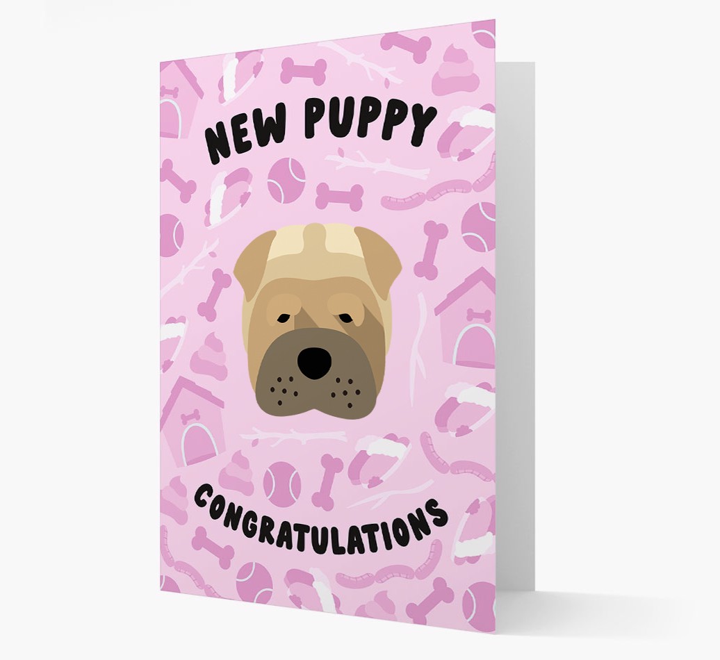 New Puppy, Congratulations: Personalized {breedFullName} Card