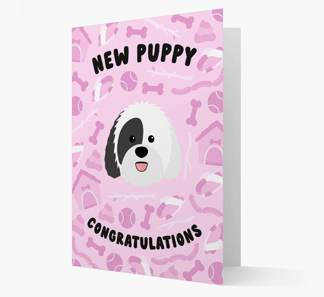 New Puppy, Congratulations: Personalized {breedFullName} Card