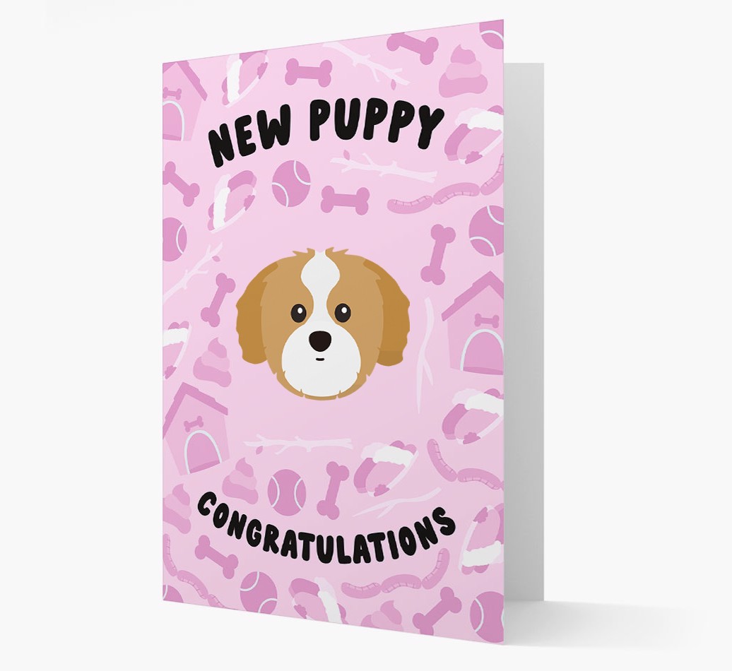New Puppy, Congratulations: Personalized {breedFullName} Card