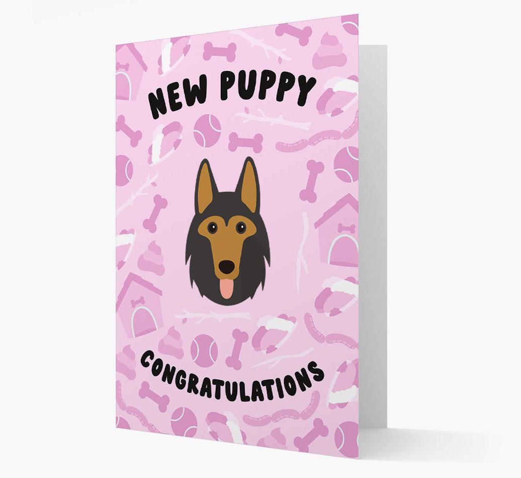 New Puppy, Congratulations: Personalized {breedFullName} Card