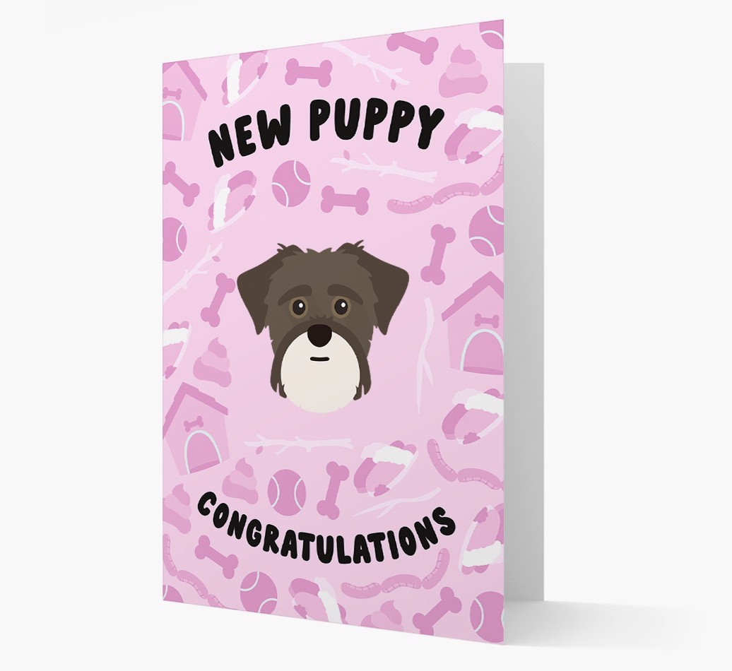 New Puppy, Congratulations: Personalized {breedFullName} Card