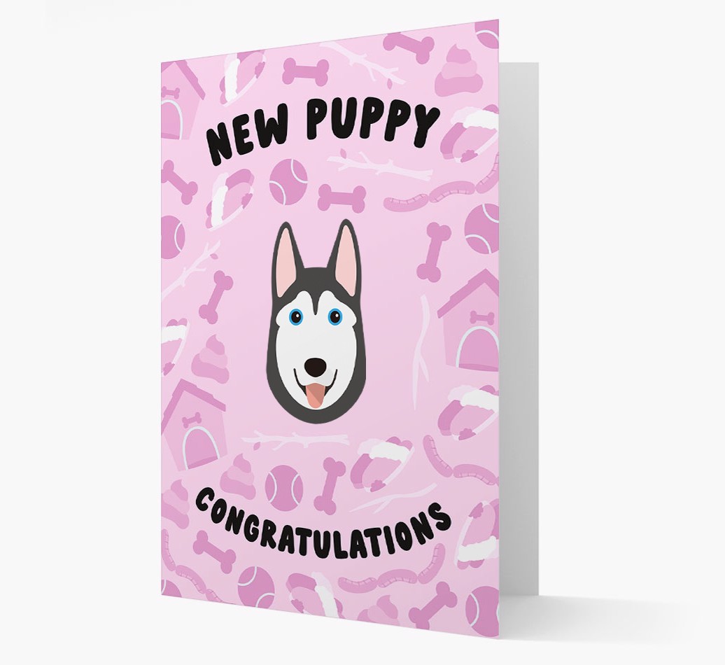 New Puppy, Congratulations: Personalized {breedFullName} Card