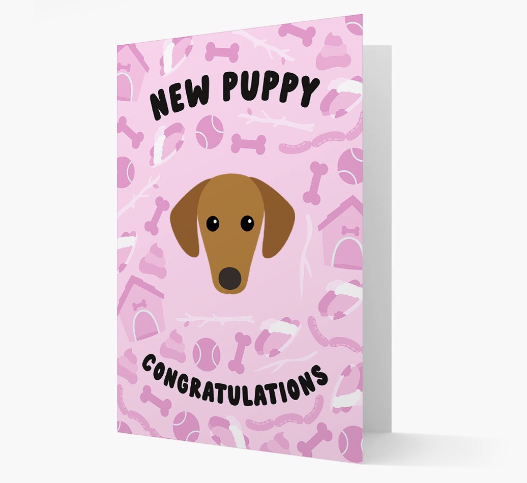 New Puppy, Congratulations: Personalized {breedFullName} Card