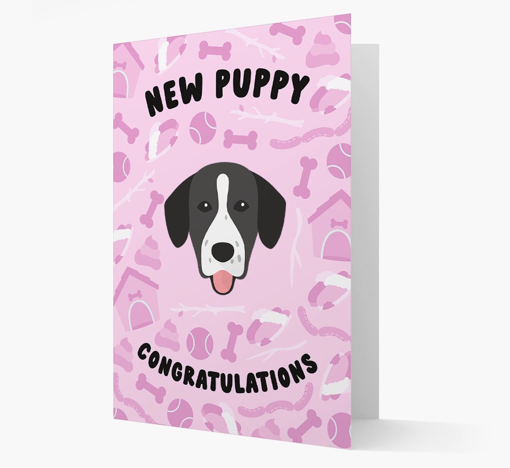 New Puppy, Congratulations: Personalized {breedFullName} Card