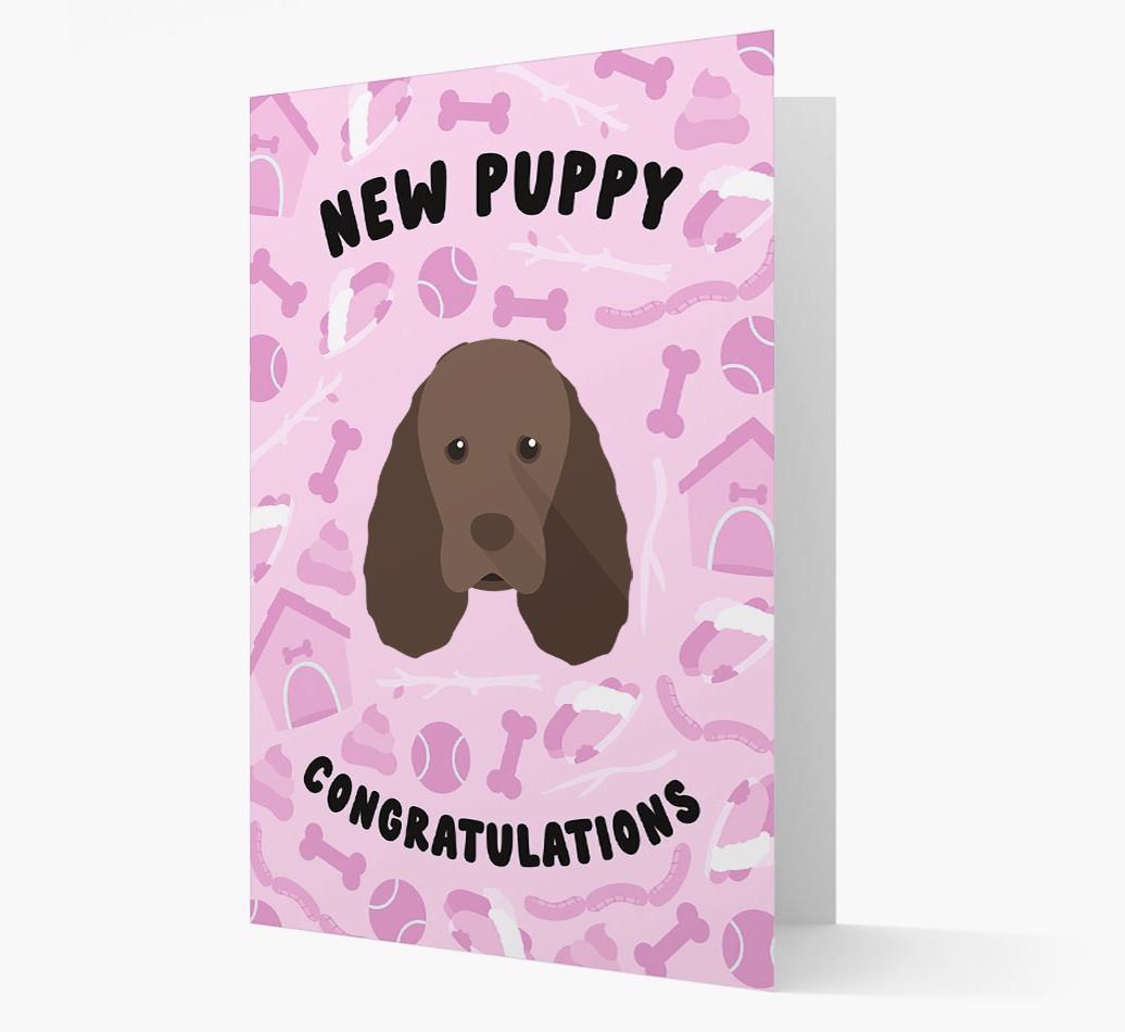 New Puppy, Congratulations: Personalized {breedFullName} Card