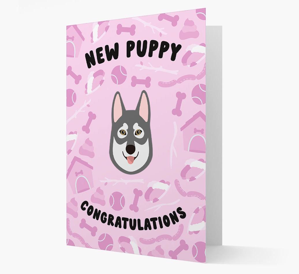 New Puppy, Congratulations: Personalized {breedFullName} Card