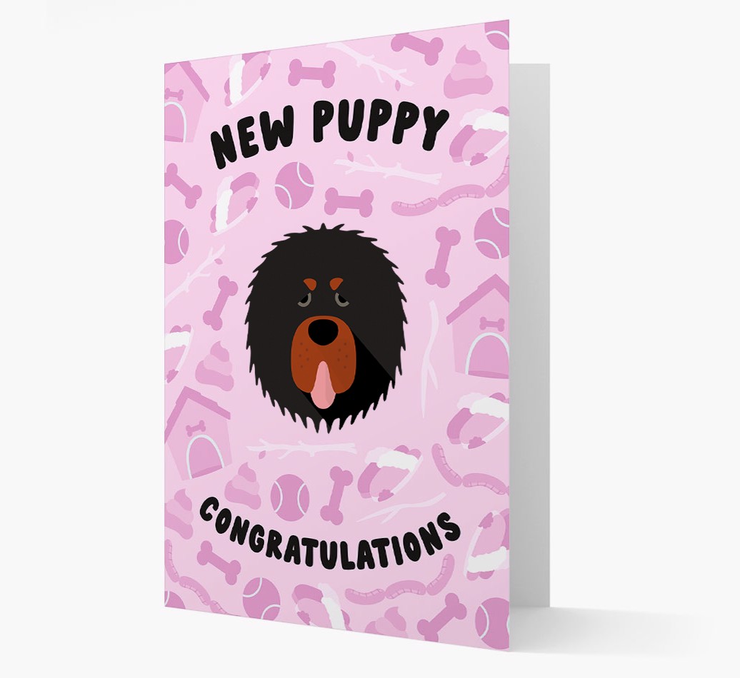 New Puppy, Congratulations: Personalized {breedFullName} Card