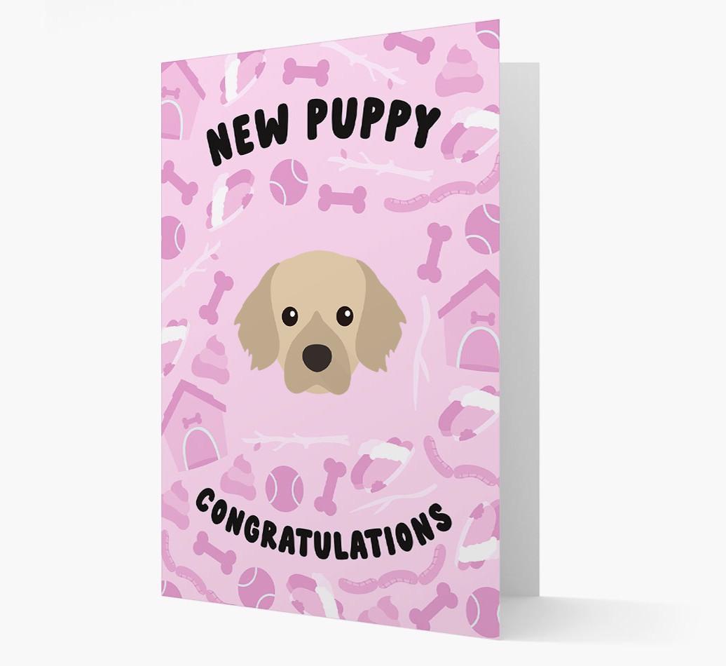 New Puppy, Congratulations: Personalized {breedFullName} Card
