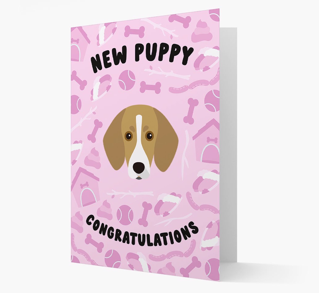 New Puppy, Congratulations: Personalized {breedFullName} Card