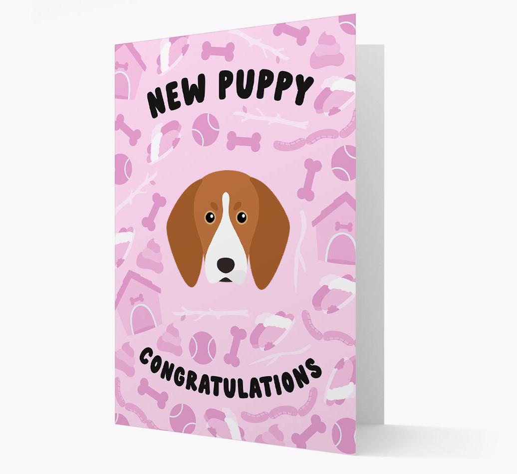 New Puppy, Congratulations: Personalized {breedFullName} Card
