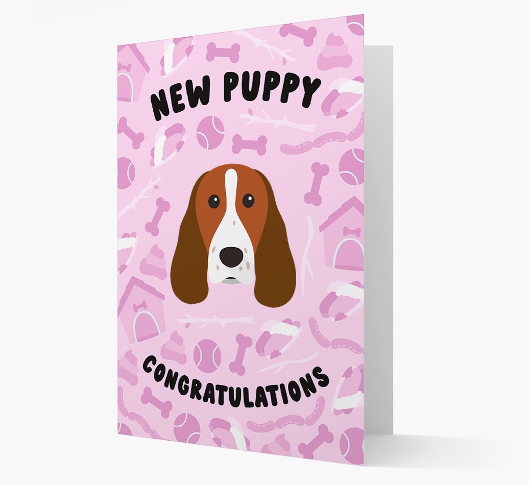 New Puppy, Congratulations: Personalized {breedFullName} Card