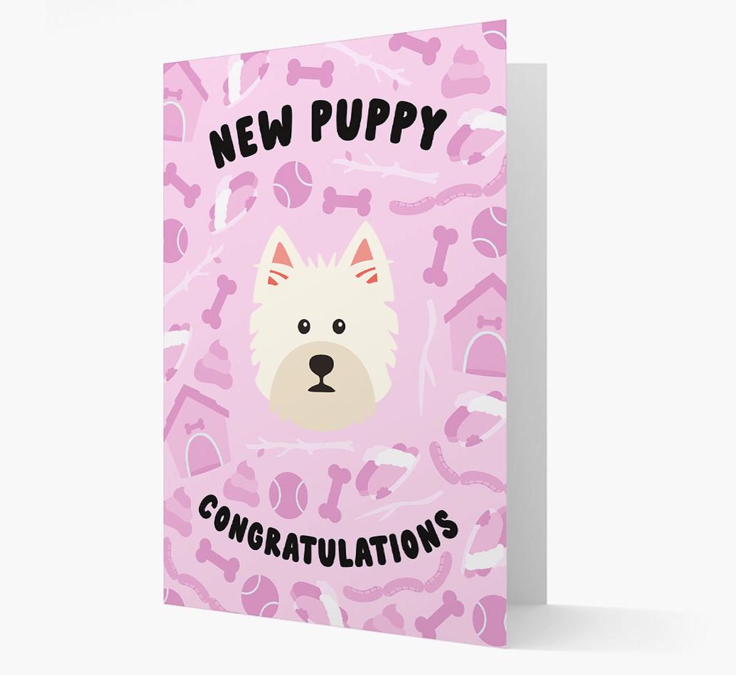 New Puppy, Congratulations: Personalized {breedFullName} Card