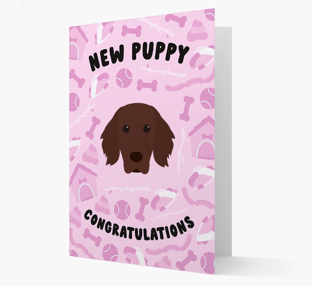 New Puppy, Congratulations: Personalized {breedFullName} Card
