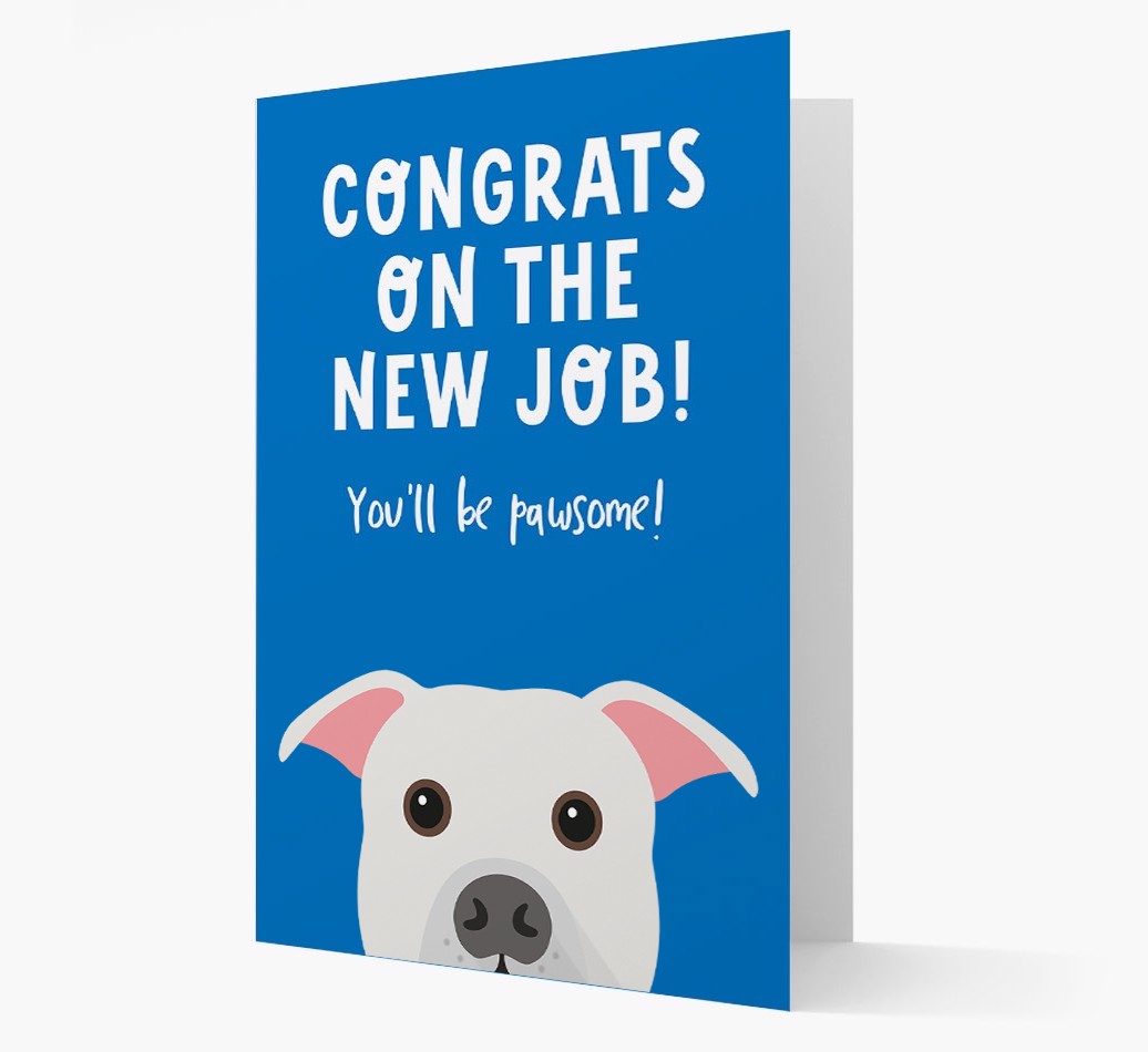 Congrats On The New Job: Personalized {breedFullName} Card