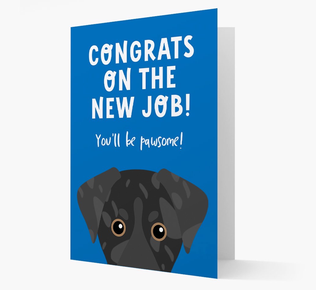 Congrats On The New Job: Personalized {breedFullName} Card