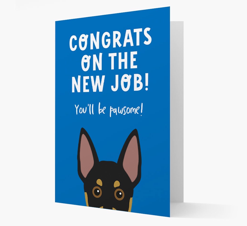 Congrats On The New Job: Personalized {breedFullName} Card