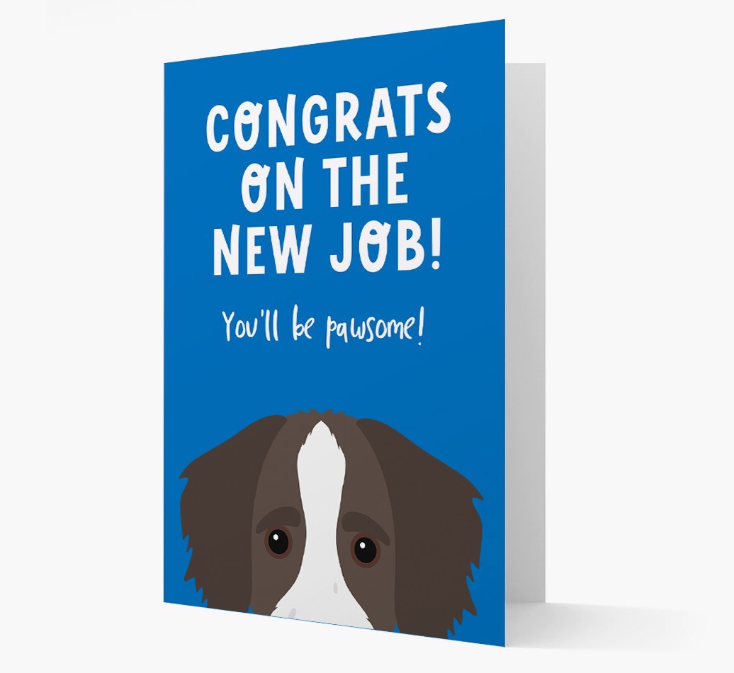 Congrats On The New Job: Personalized {breedFullName} Card