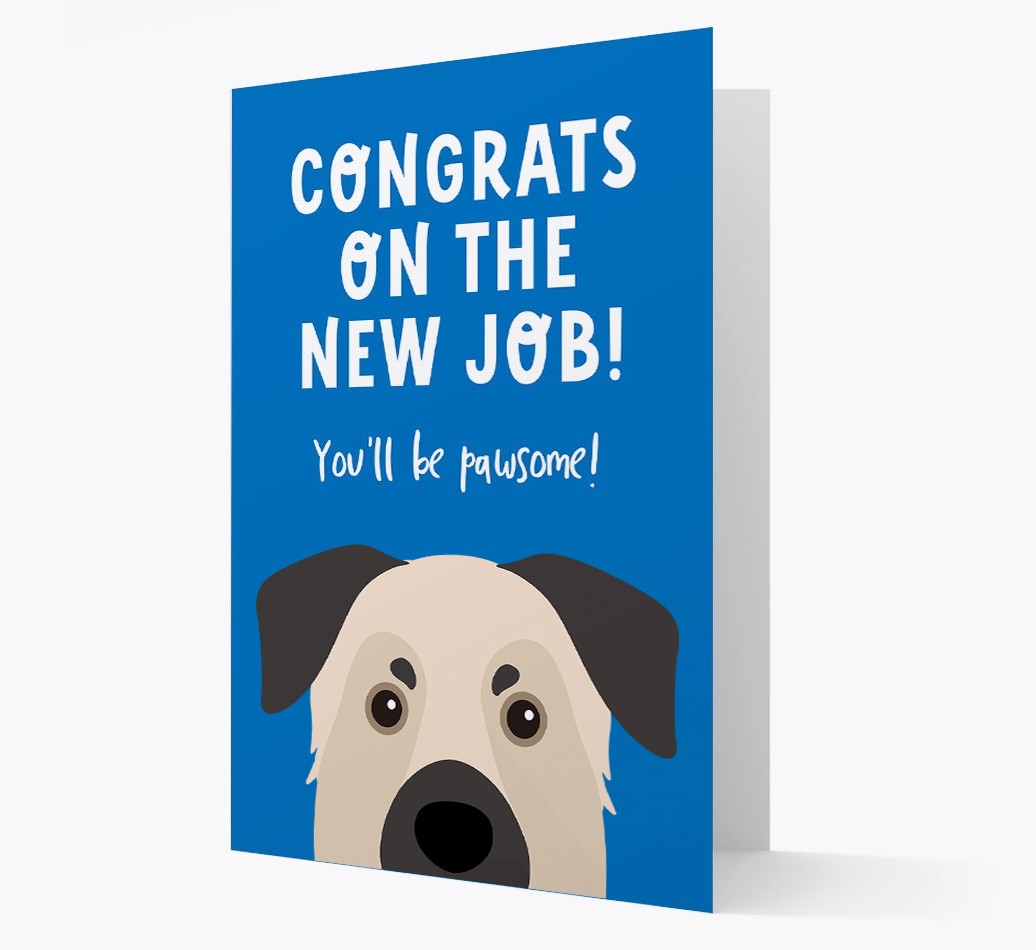 Congrats On The New Job: Personalized {breedFullName} Card