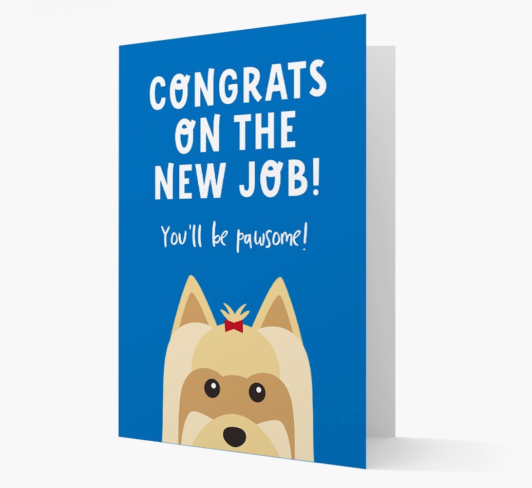 Congrats On The New Job: Personalized {breedFullName} Card
