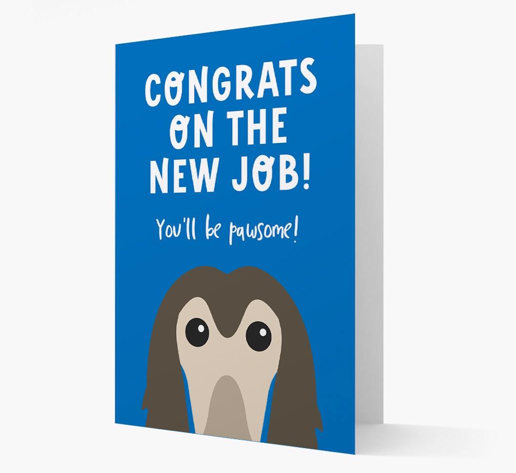 Congrats On The New Job: Personalized {breedFullName} Card