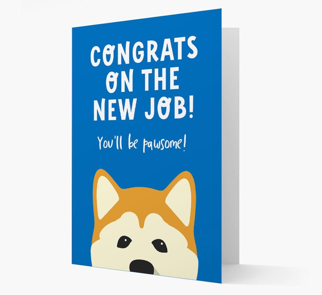 Congrats On The New Job: Personalized {breedFullName} Card