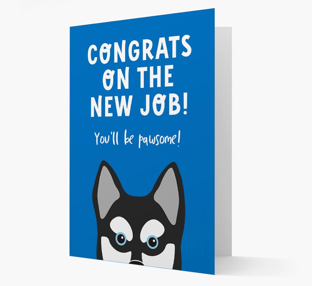 Congrats On The New Job: Personalized {breedFullName} Card
