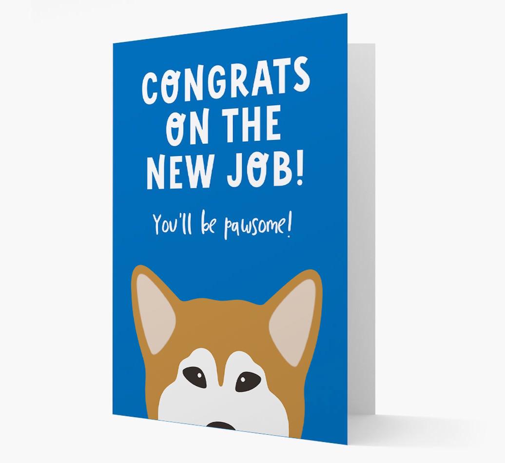 Congrats On The New Job: Personalized {breedFullName} Card