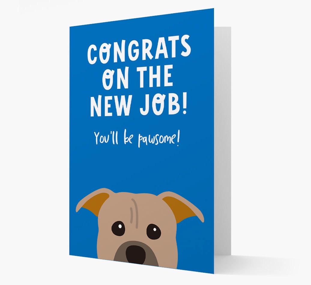 Congrats On The New Job: Personalized {breedFullName} Card
