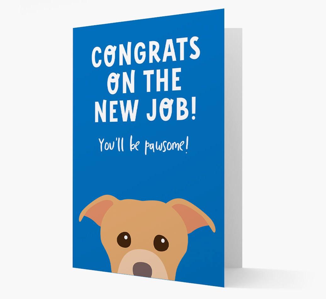 Congrats On The New Job: Personalized {breedFullName} Card