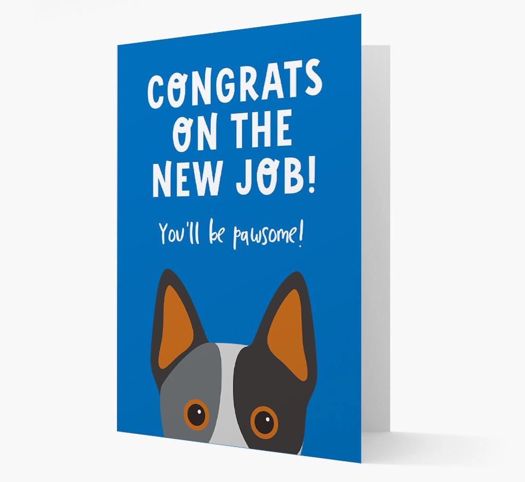 Congrats On The New Job: Personalized {breedFullName} Card