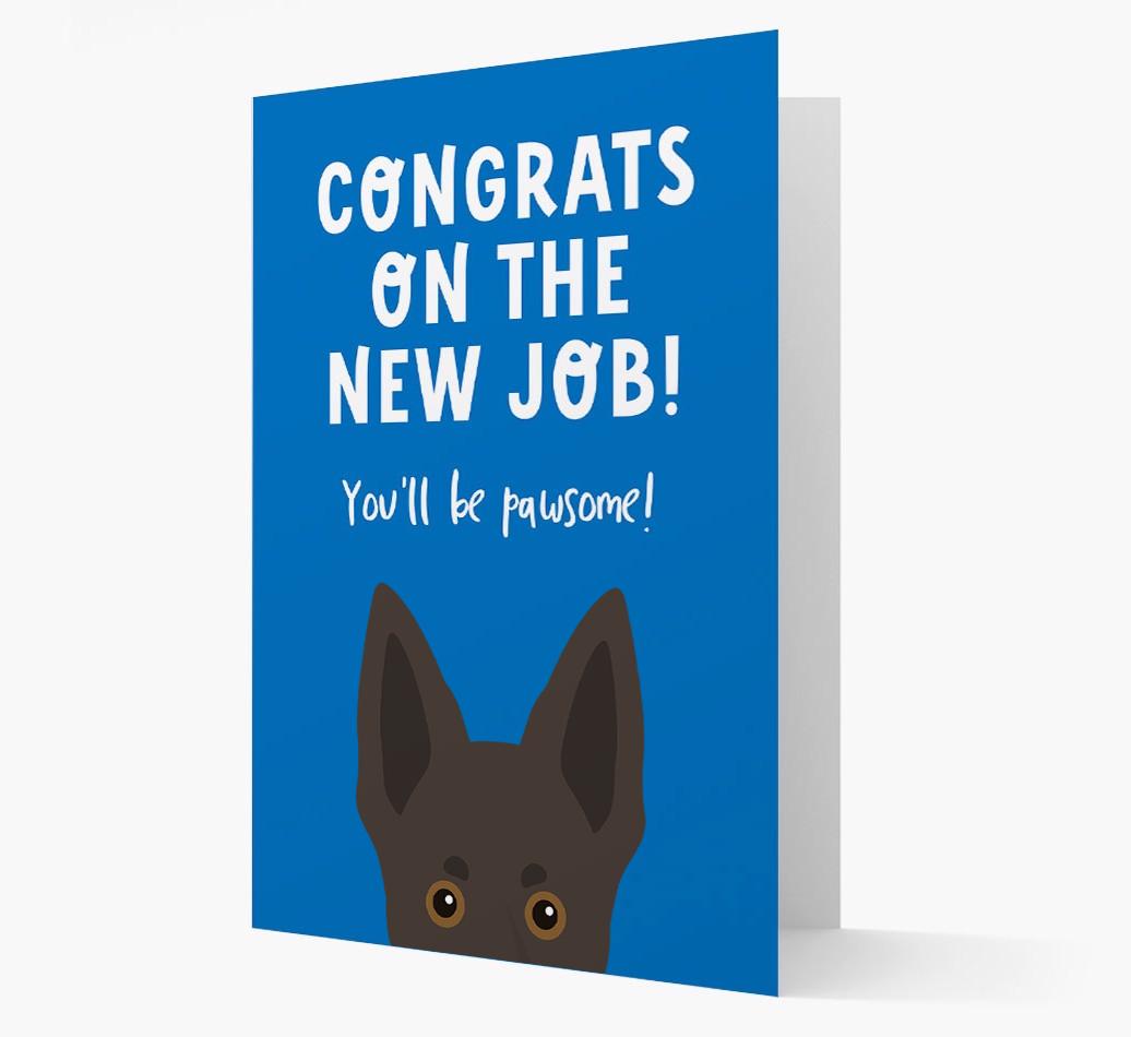 Congrats On The New Job: Personalized {breedFullName} Card
