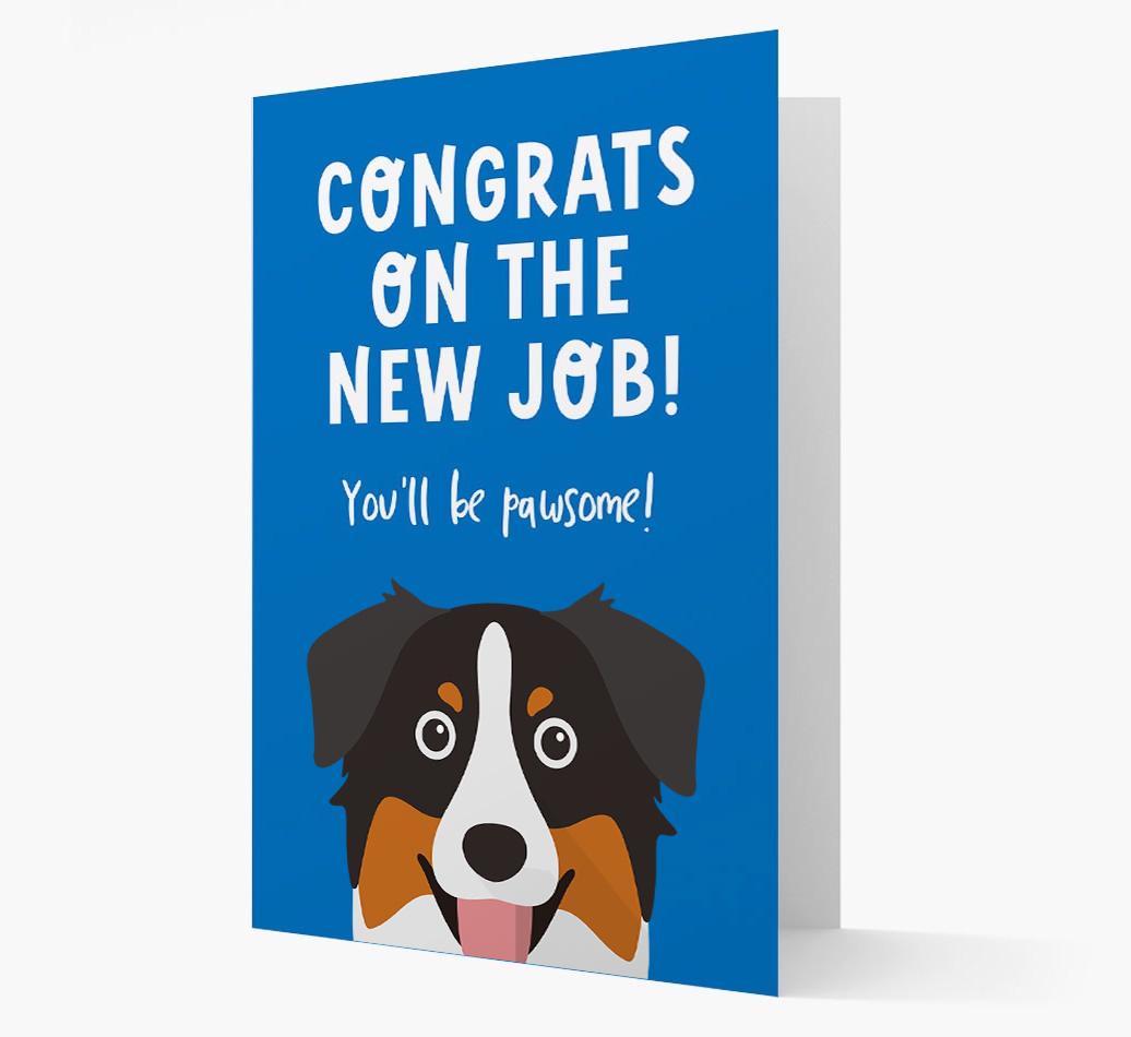 Congrats On The New Job: Personalized {breedFullName} Card