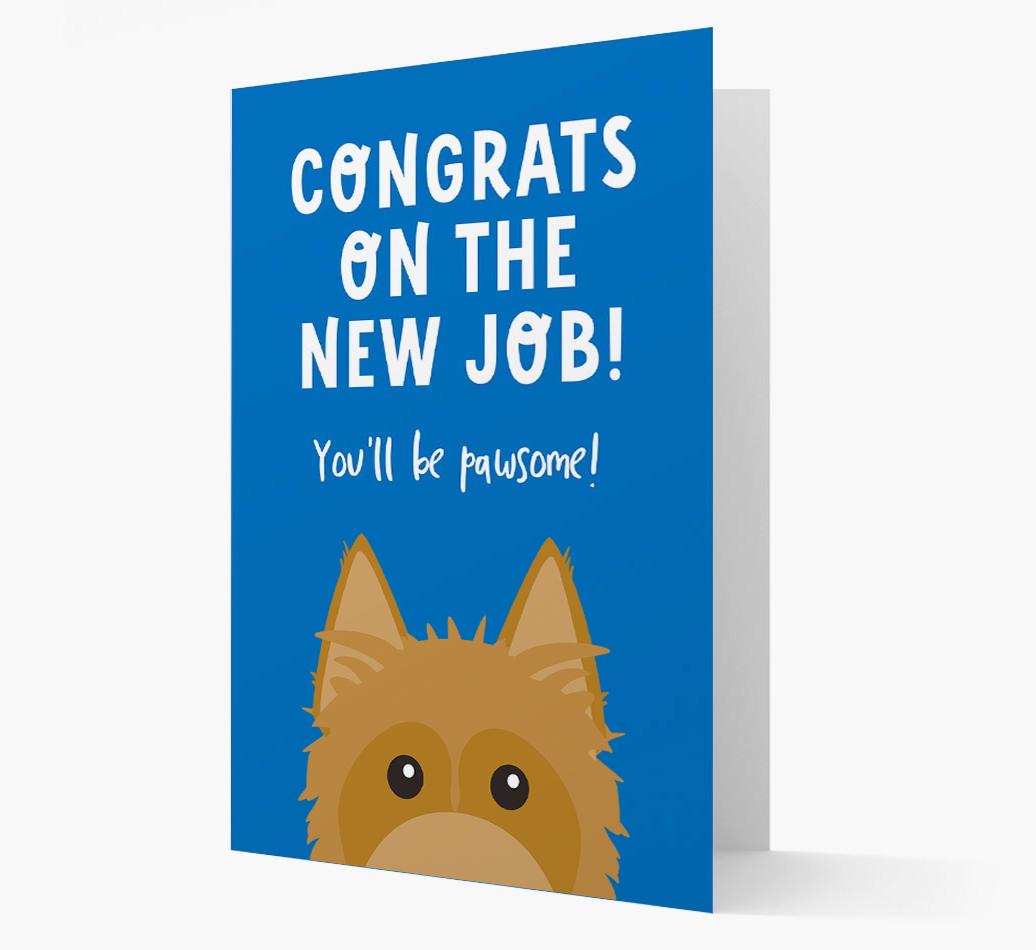 Congrats On The New Job: Personalized {breedFullName} Card